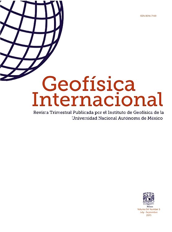 Go to journal home page - Geofísica Internacional